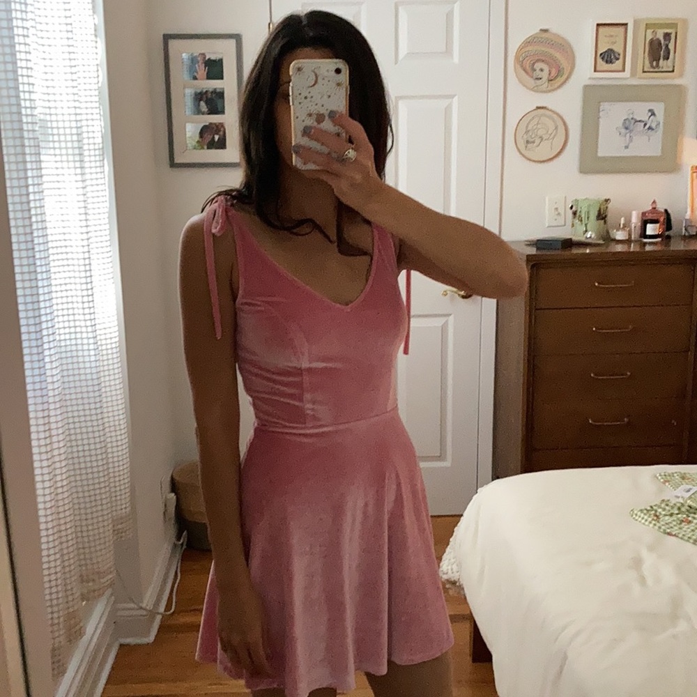 Bubble gum pink &OTHERSTORIES skater dress